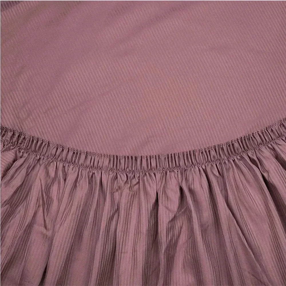 Trident Twin Sheet Set 300 TC‎ Sateen Stripes Dark Pink Twin Size New